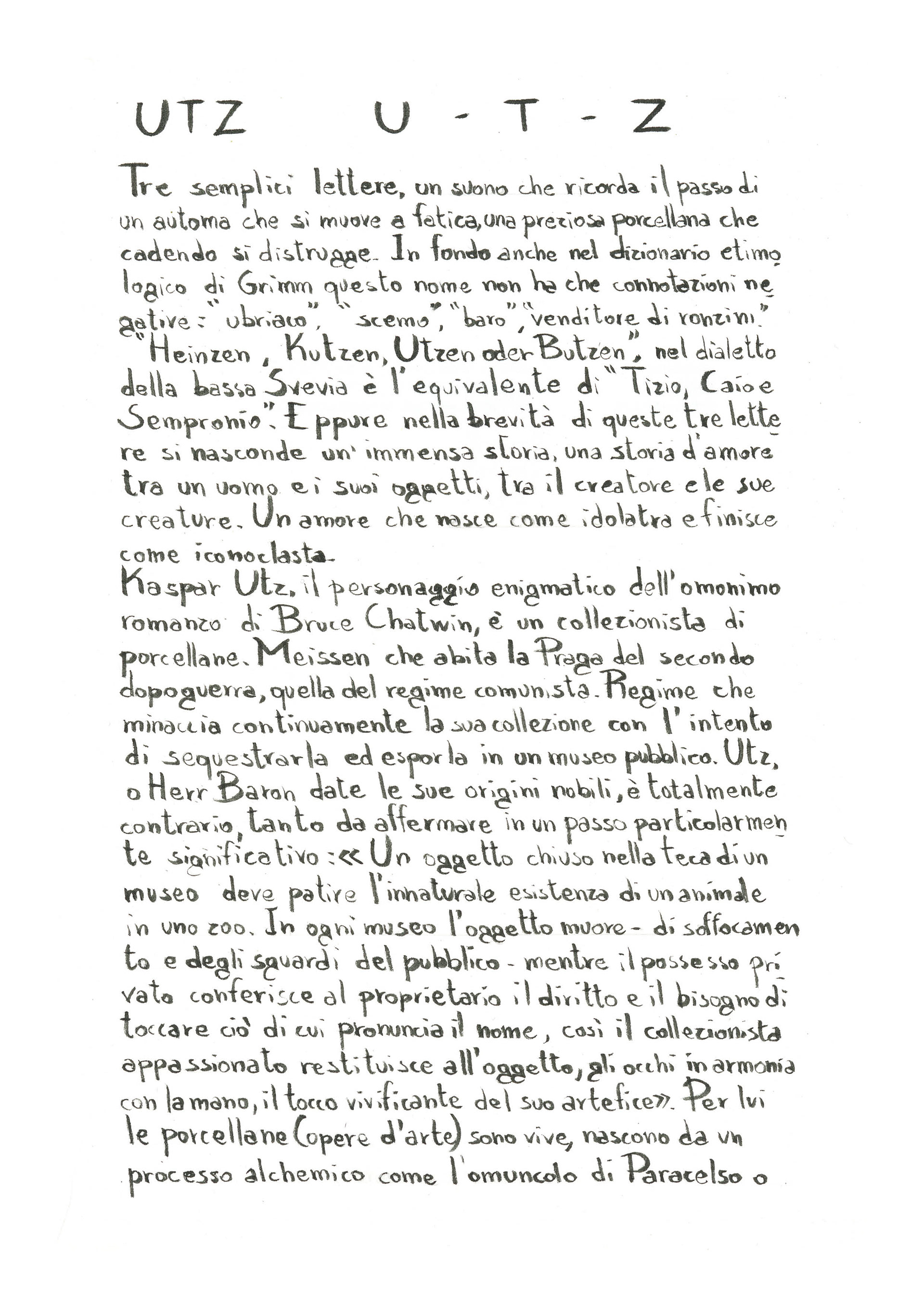 Utz - Progetto di Tesi